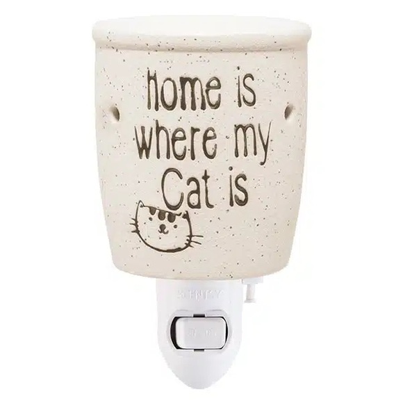 Scentsy ‘Home Is Where My Cat Is’ Mini Warmer - Picture 1 of 2